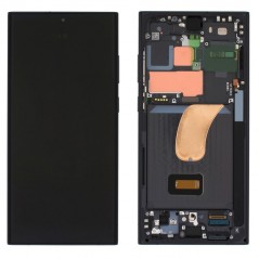 Samsung Service Pack Original LCD Display + Frame For Galaxy S23 Ultra 5G S918 | Black