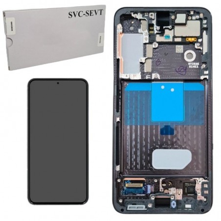 Scopri Samsung SERVICE PACK Display LCD ORIGINALE + Frame Per Galaxy S901 S22 5G | Phantom Black Nero in dettaglio