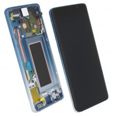 Compra Samsung SERVICE PACK Display LCD ORIGINALE + Frame Per Galaxy SM-G960 S9 Blu Polaris online
