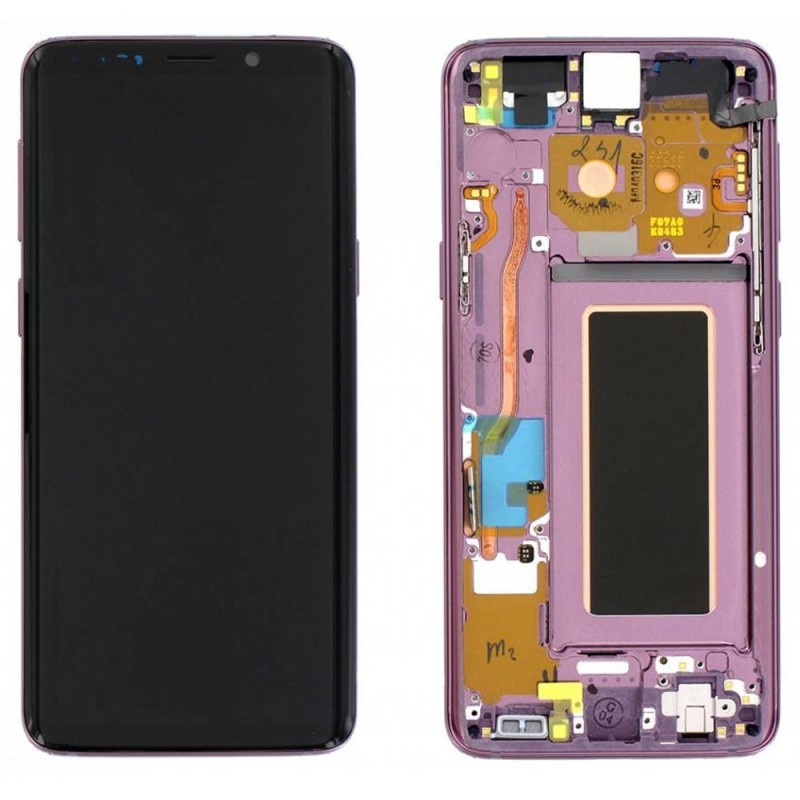 Samsung Service Pack Original LCD Display + Frame For Galaxy SM-G960 S9 Purple Purple