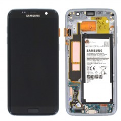 Samsung Service Pack Original LCD Display + Frame For Galaxy S23 Ultra 5G S918 | Lavender / Light Pink