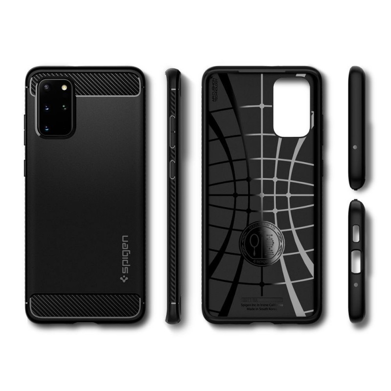 SPIGEN Armor Cover Per Galaxy S20 PLUS Custodia Con Finitura Opaca Nera SPIGEN Armor Cover Per Galaxy S20 PLUS Custodia Con Finitura Opaca Nera