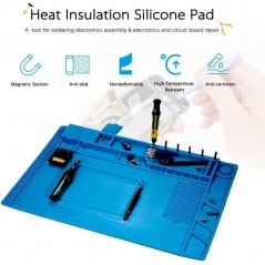Buy Tappeto in Silicone Blu Antistatico Isolante Per Riparazioni in Laboratorio online