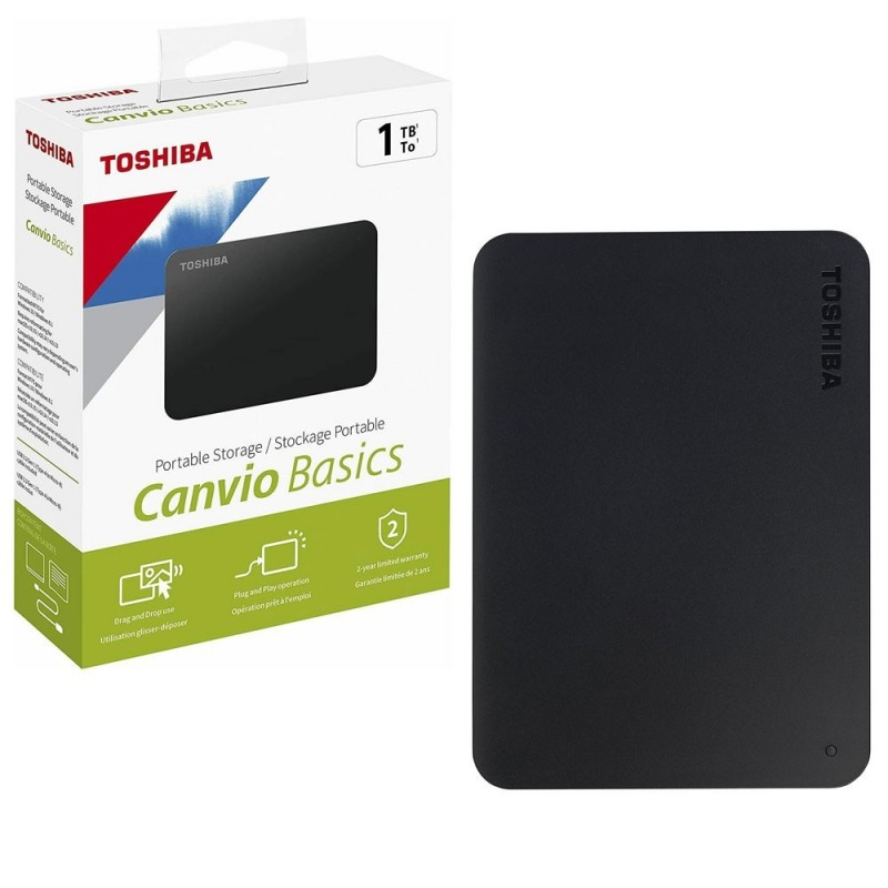 Toshiba Canvio Basics External Hard Drive 2.5" 1TB USB 3.0