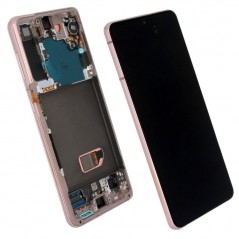 Product image Samsung SERVICE PACK Display LCD ORIGINALE + Frame Per Galaxy G991 S21 5G | Phantom Violet NO CAMERA