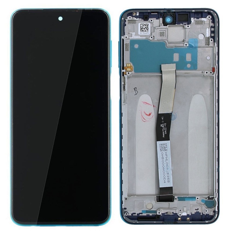Xiaomi SERVICE PACK Display LCD ORIGINALE + Frame Per Redmi Note 9 PRO | Blu | M2003J6B2G