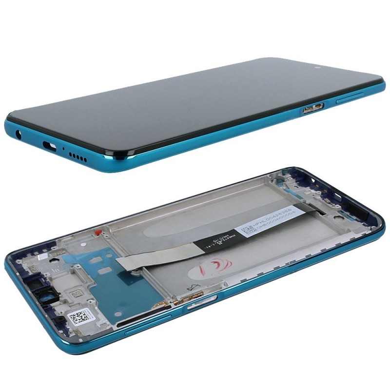 Xiaomi SERVICE PACK Display LCD ORIGINALE + Frame Per Redmi Note 9 PRO | Blu | M2003J6B2G