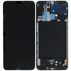 Acquista Samsung SERVICE PACK Display LCD ORIGINALE + Frame Per Galaxy SM-A705 A70 | Nero in vendita