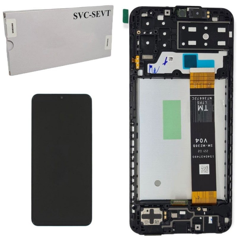 Samsung SERVICE PACK Display LCD ORIGINALE + Frame Per Galaxy A13 SM-A135 | FLAT CSOT M336 R0.3 / FLAT V04 V06 M236B