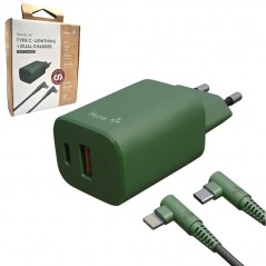 Acquista HUNE Kit Caricabatterie Multiplo USB e Type C da 20 W + Cavo Type C Lightning 1.2m | Verde in vendita