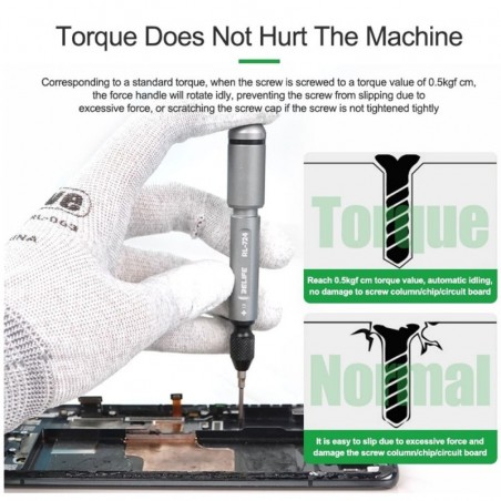  RELIFE RL-724A High Precision Stainless Steel Torque Screwdriver Set