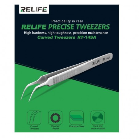 RELIFE RT-14SA Precision Pliers with Curved Tip