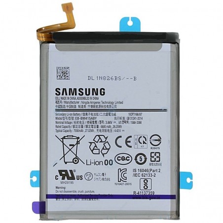 Samsung Service Pack Batteria EB-BM415ABY Originale per Galaxy M51 SM-M515F