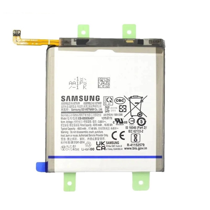 Samsung Service Pack Batteria EB-BS906ABY Originale per Galaxy S22 Plus SM-S906B