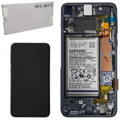 Discover Samsung SERVICE PACK Display LCD ORIGINALE + Frame e Batteria Per Galaxy S10E 2019 SM-G970F | Prism Black Nero details
