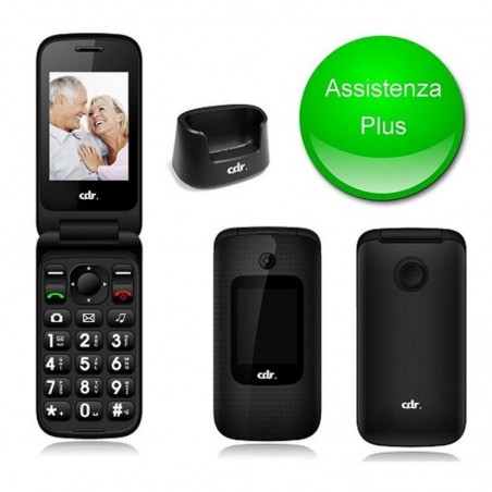 Acquista CDR Cellulare GSM Quad Band MC105B Dual Sim con Tasto SOS | Nero in vendita