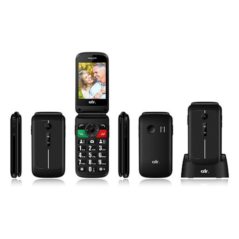 CDR Cellulare GSM Quad Band C50B Dual Sim con Tasto SOS | Nero