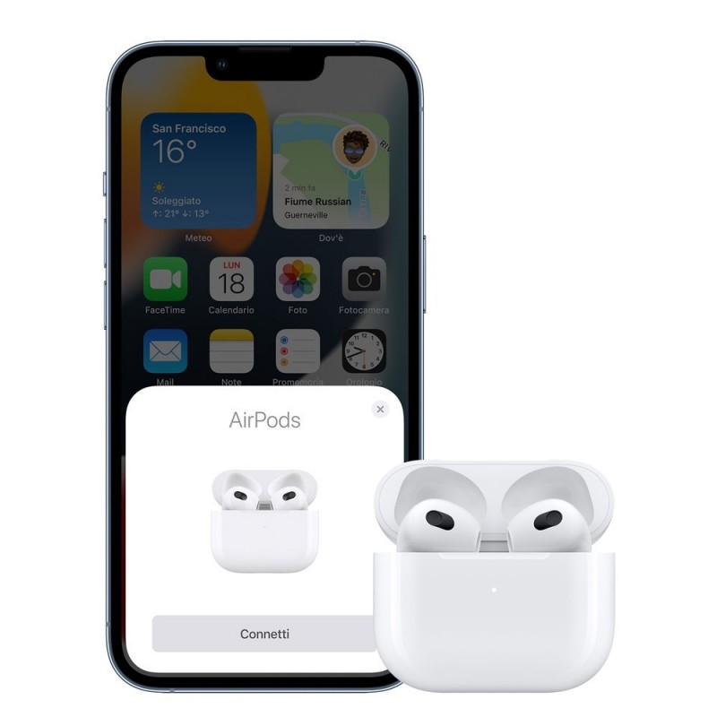 Apple AirPods 3 Third Generation MPNY3ZM/A Bluetooth Headset with Lightning Charging Case