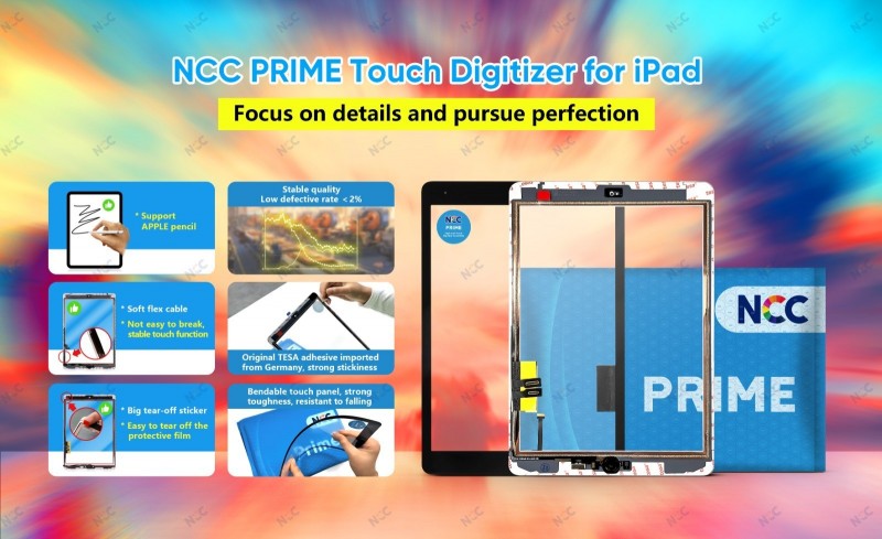 NCC PRIME Apple Touch Screen Per iPad Pro 10.5" A1701 A1709 A1852 Bianco