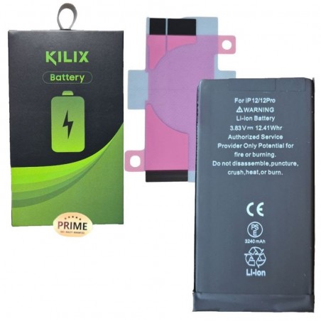 Foto di KILIX PRIME Batteria Compatibile per Apple iPhone 12 / iPhone 12 Pro MAGGIORATA - 3240 mAh - Kilix