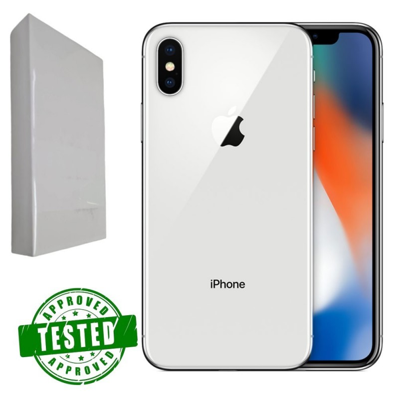 IPHONE X 256 GB SILVER - PRE OWNED GRADE A/A+ (SCATOLA + CAVO LIGHTNING USB-C) - 12 MESI DI GARANZIA IPHONE X 256 GB SILVER - PRE OWNED GRADE A/A+ (SCATOLA + CAVO LIGHTNING USB-C) - 12 MESI DI GARANZIA