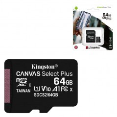 Kingston Kingston Canvas Select Plus MicroSd HC SDCS2/16/32GB MicroSdXC SDCS2/64/128/256GB CL 10 100MB/s for sale