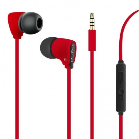 Compra Puro Auricolare Stereo Fine IPHF20 cavo piatto Rosso online