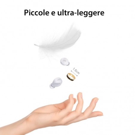 JVC HA-Z66T-W-E Cuffie Intrauricolari Bluetooth True Wireless Auricolare Gumy Mini Bianco