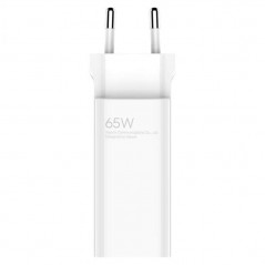 Foto di Xiaomi Gan Charger 65W Caricabatteria due Porte USB-A e USB-C + Cavo USB-C to USB-C | AD652GEU Bianco - Xiaomi