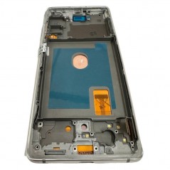 Display LCD OLED (FULL SIZE) + Frame Per Samsung Galaxy S20 FE 4G 5G G780 / G781 BIANCO | ANTENNA 5G NON INCLUSA