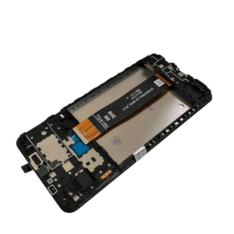 ORIGINAL LCD Display + Frame for Samsung Galaxy A12 2021 SM-A127 | FLAT BLACK BOE B8 / BOE B6 SM-A127F