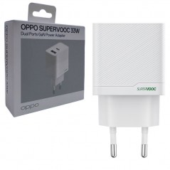 Acquista Oppo Caricabatterie SUPERVOOC 33W Alimentatore GaN due Porte USB-A e USB-C su Smartness
