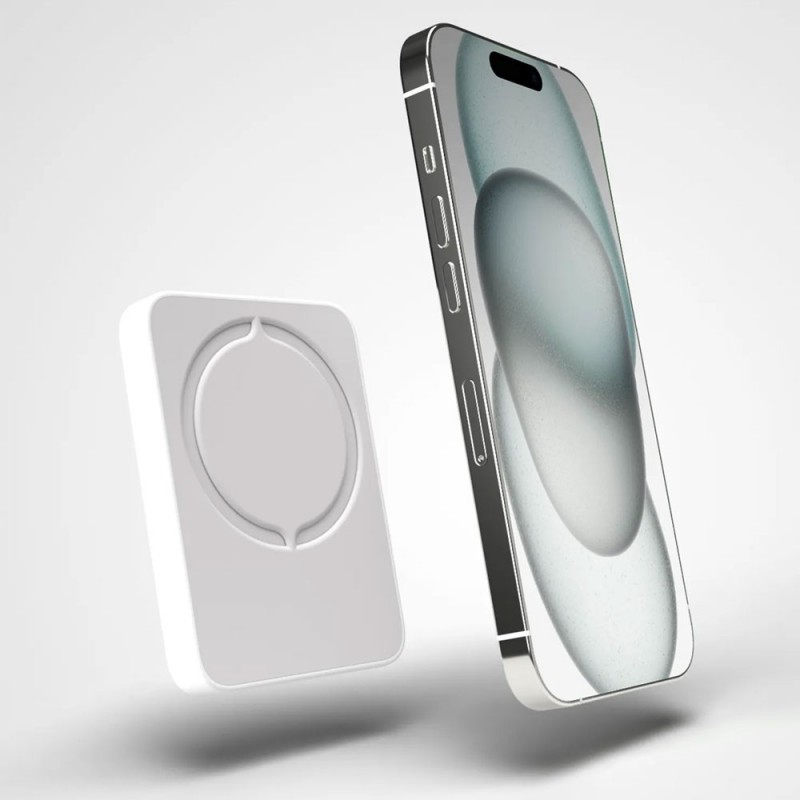 Puro MINI POWER MAG Power Bank Wireless MagSafe 4200mAh + Cavo Usb-c to Usb-c Per iPhone