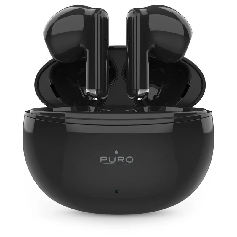 PURO PLAY 2 True Wireless Bluetooth 5.0 Earphones with Charging Cable Included, Black