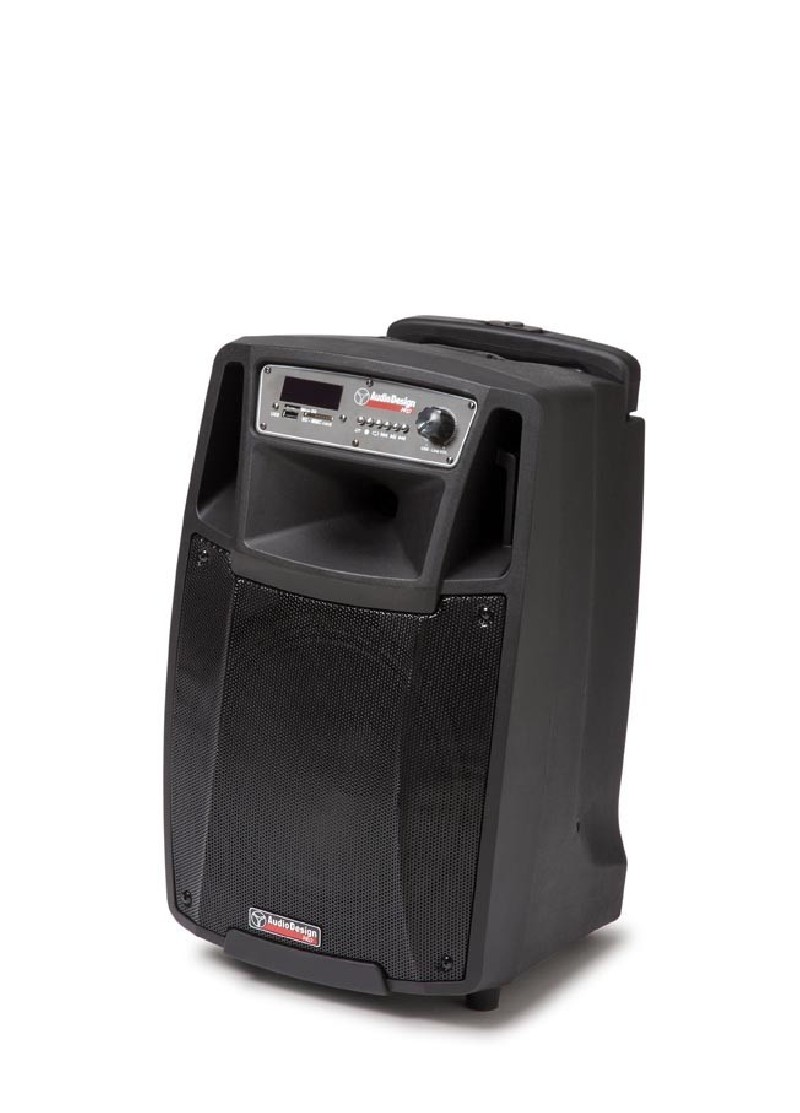 AUDIODESIGN PRO Partybox 10W/L + 2 Microfono Wireless e Telecomando Speaker Bluetooth max/RMS 300/100