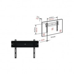 Immagine prodotto BRAVO Supporto fisso da parete Staffa WALL 1 Attacco Universale da 21" a 40" Pollici