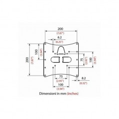 Product image BRAVO Supporto fisso da parete LCD10 Attacco Universale