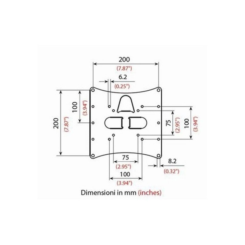 BRAVO LCD10 Wall Mount Bracket Universal Mount for 23" to 40" Inches | Black