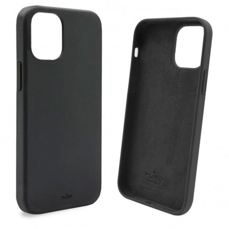 Puro Icon Cover Custodia in Silicone Liquido Con Interno in Microfibra Per iPhone 13 Pro Max