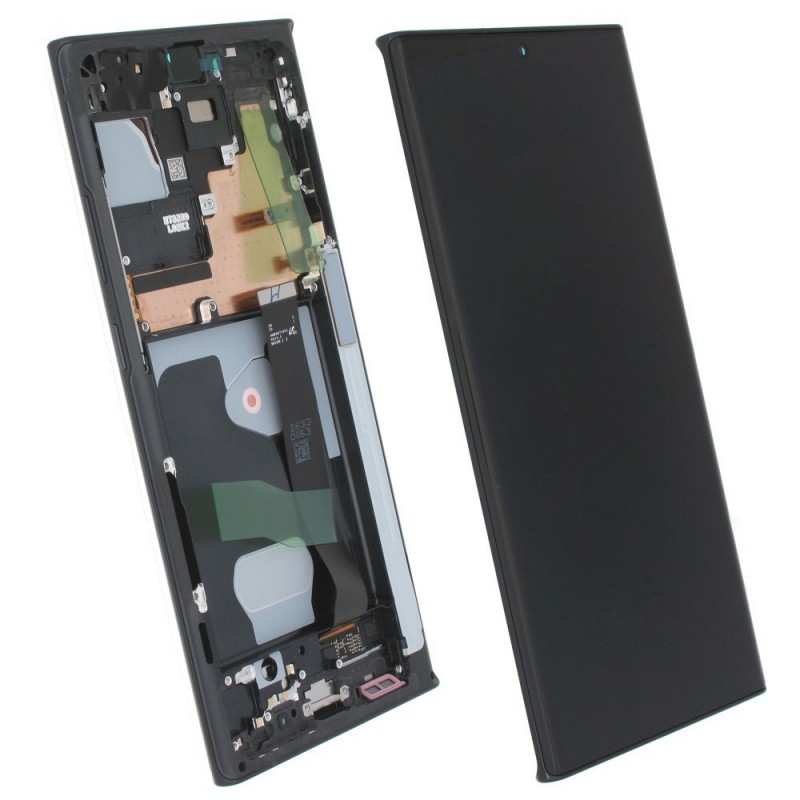 Samsung SERVICE PACK Display LCD ORIGINALE + Frame Per Galaxy Note 20 Ultra 4G 5G N986 N985 NO CAM | Nero