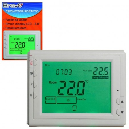 BRAVO Bravo Cronotermostato Digitale Retroilluminato Display 3.8" for sale