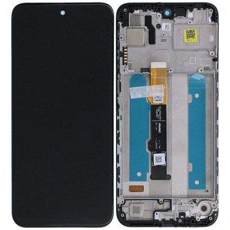 Motorola SERVICE PACK Display LCD ORIGINALE + Frame Per Moto G31 XT2173 | Nero