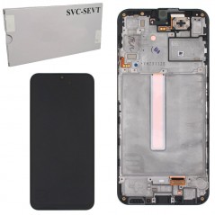 Scopri Samsung SERVICE PACK Display LCD ORIGINALE + Frame Galaxy A25 5G A256 | Nero in dettaglio