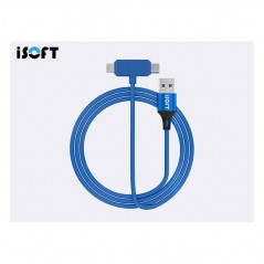 Product image iSoft IS-006 Cavo Dati IP Doppia Testa Lightning | Type-C