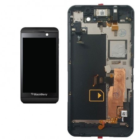 Discover BlackBerry ORIGINAL LCD Display With Frame for Z10 Black details