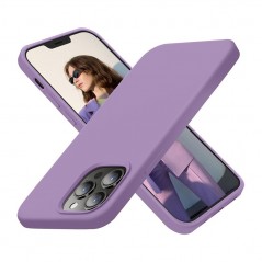 NCC Custodia Protettiva in Silicone Cover Soft Touch Per Apple iPhone 12 Pro Max | Viola