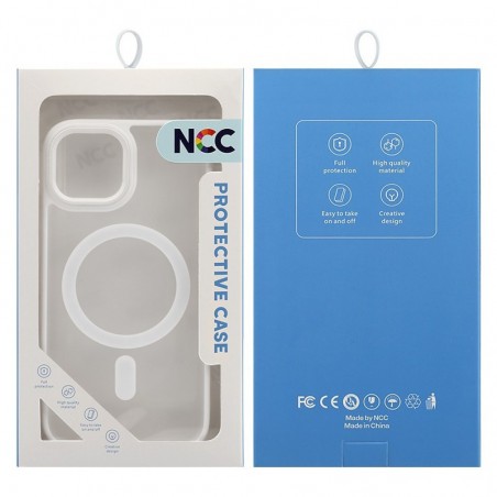 Discover NCC A0004 Golden Shield Frosted Three-in-One Magnetic Suction Protective Case For Apple iPhone 13 Pro Max White details
