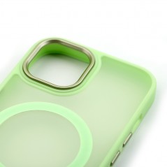 Photo of NCC A0004 Golden Shield Frosted Three-in-One Magnetic Suction Protective Case For Apple iPhone 14 Matcha Green - NCC