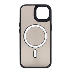 Photo of NCC A0004 Golden Shield Frosted Three-in-One Magnetic Suction Protective Case For Apple iPhone 14 Plus Black - NCC