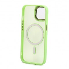 Product image NCC A0004 Golden Shield Frosted Three-in-One Magnetic Suction Protective Case For Apple iPhone 14 Pro Matcha Green